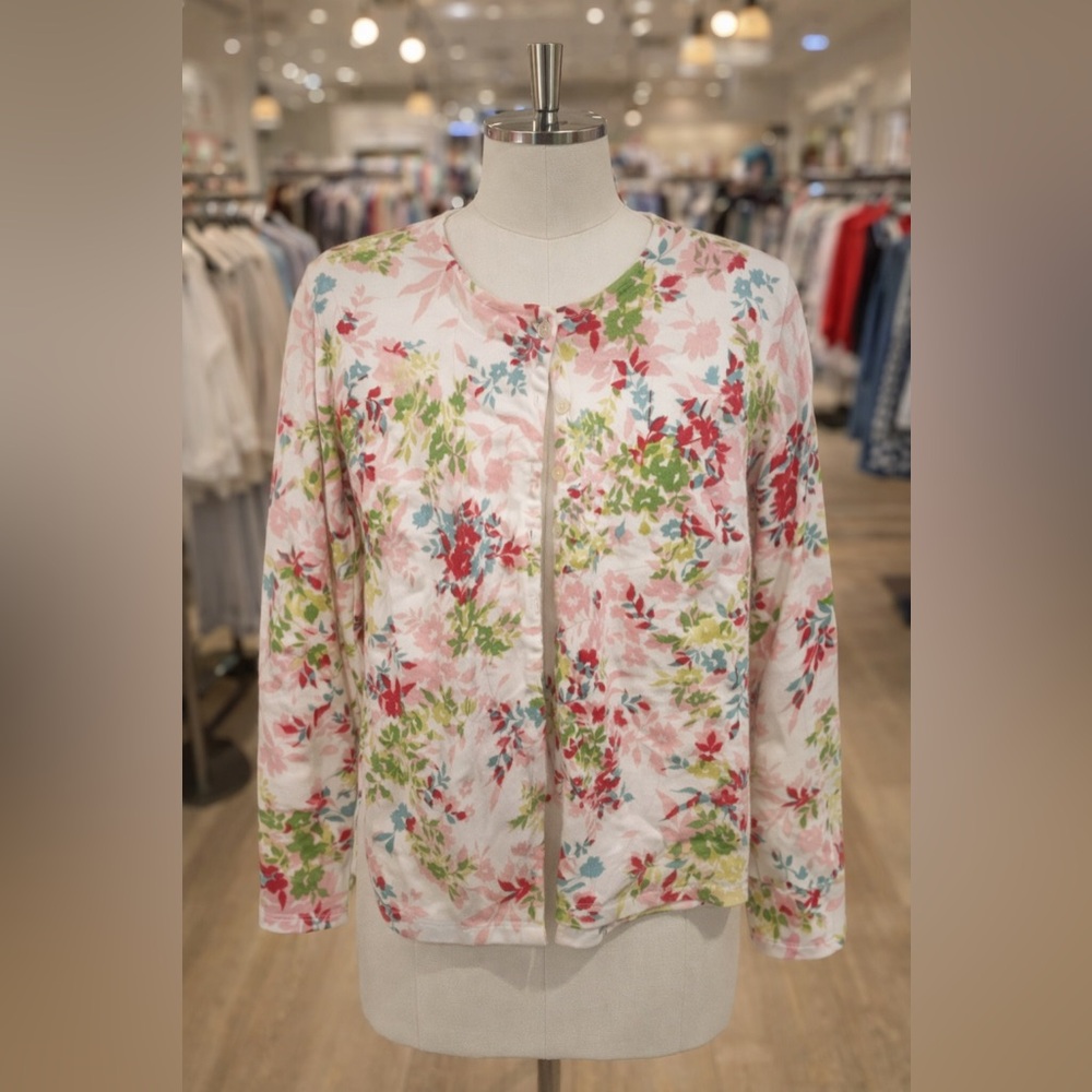 Orvis Floral Cardigan